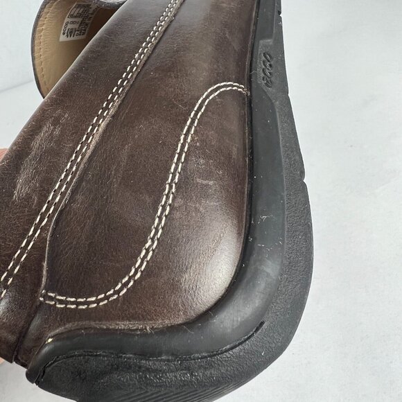 ECCO 43 Loafer Shoes Mens‎ 9 Brown Leather Classic Moc Casual Comfort Slip On main image 16